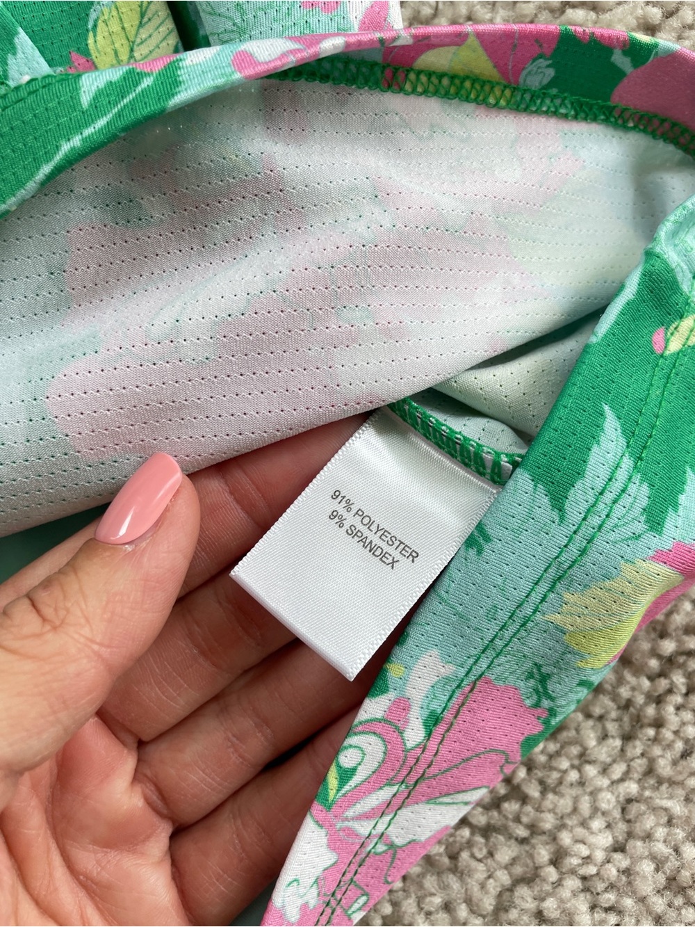 Sport Haley Tropical Green Pink Floral High Rise Athletic Golf Skort Size Small - Picture 10 of 10